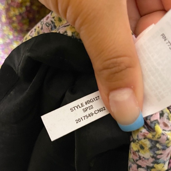 J Crew Liberty Fabric NWT! Organic Cotton Ditsy Floral Daydream Dress Size: 2X - Picture 7 of 8